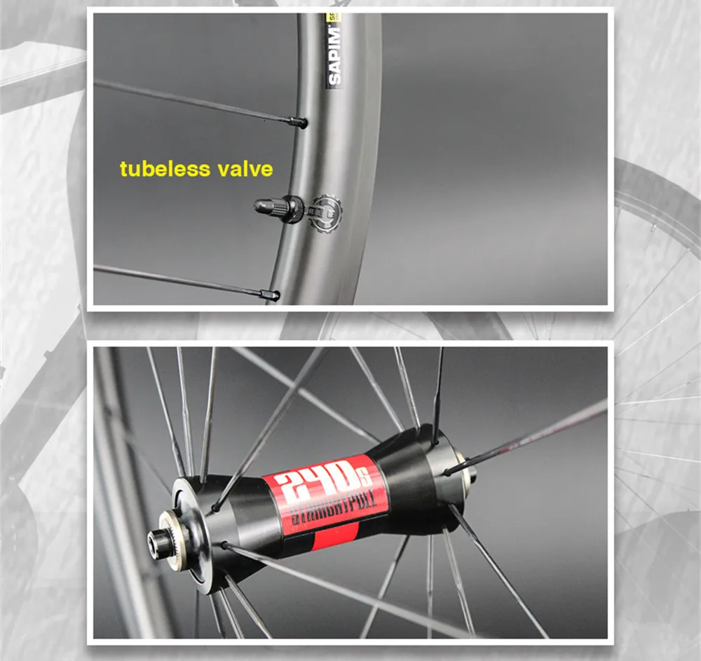 Sale Elite KING DT Swiss 240S Carbon Bicycle Wheel 30 38 47 50 60 88mm 700c Road Bike Wheelset Tubular Clincher Tubeless Ready 11