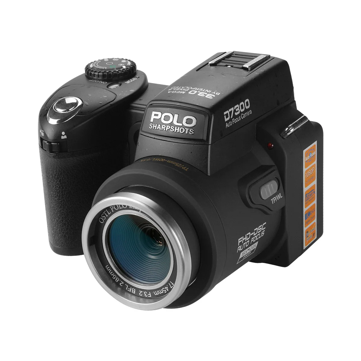 HD D7300 Цифровая видеокамера 33 млн пикселей автоматическая фокусировка Профессиональная зеркальная видеокамера 24X оптический зум 3 HD объектив+ штатив+ сумка