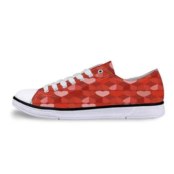 

Heart Design For Valentine'S Day Unisex Canvas Shoes For Men Classic Flats Canvas Shoes Teen Boys Studnets Low Top Sneakers