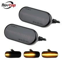 Светодиодный динамический боковой индикатор, габаритный сигнальный светильник, последовательный мигающий светильник для VW MK4 Jette Bora Golf 3 4 Lupo Passat Z2