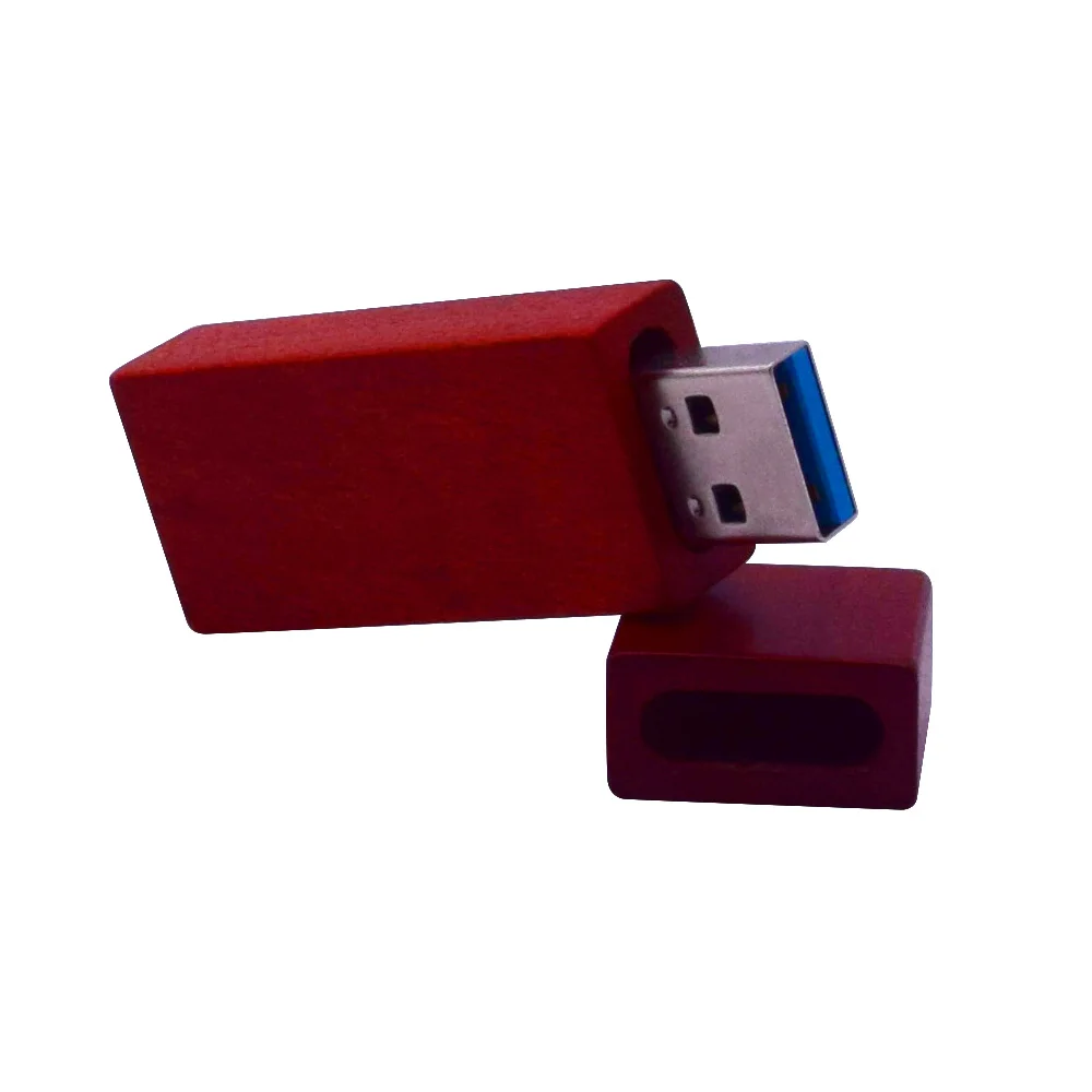 Фотография клиента Логотип Деревянный Usb+ Подарочная коробка Usb флэш-накопитель Usb 3,0 Дерево Флеш-накопитель 4 ГБ 8 ГБ 16 ГБ 32 ГБ свадебные подарки - Цвет: Red rose wood