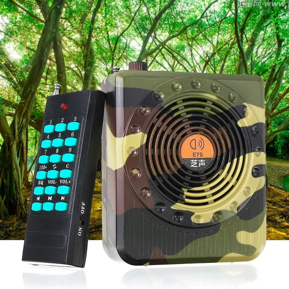 PDDHKK 210 звуковая охотничья приманка 35 Вт динамик птица звонящий звук MP3 плеер птица Ловушка с 2200 мАч литий-ионный аккумулятор Поддержка TF карты