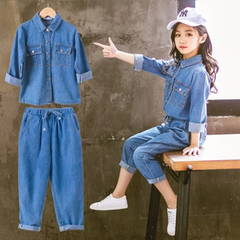 

Kids clothing suit for teen girls autumn Long-Sleeve Hooded Shirt Top Pants children's Clothes fashion Outfits 4 10 years