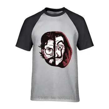 

Men T-Shirts Money Heist La Casa De Papel Cool T Shirts 100%Cotton Tee Shirt House Of Paper T-Shirt o-neck T Shirts