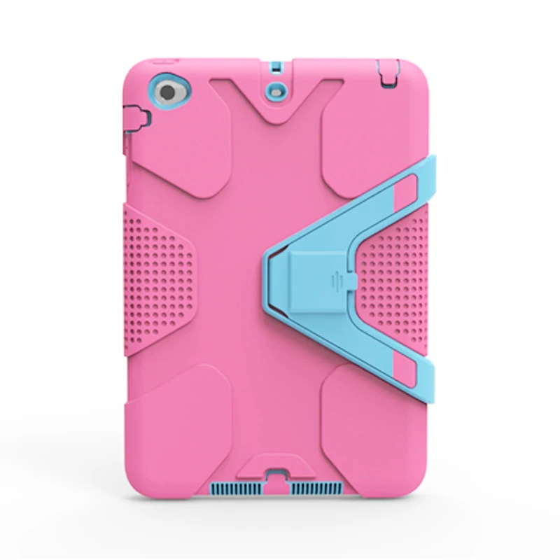 Чехол для Apple ipad 6/ipad air 2 Kids Safe Armor противоударный сверхмощный ТПУ+ PC Стенд задняя крышка для ipad air 2/ipad 6 планшетный ПК