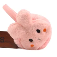 1 шт. новые милые осенне-зимние женские теплые наушники с кроликом из мультфильма для девочек, утепленные хлопковые наушники для защиты ушей