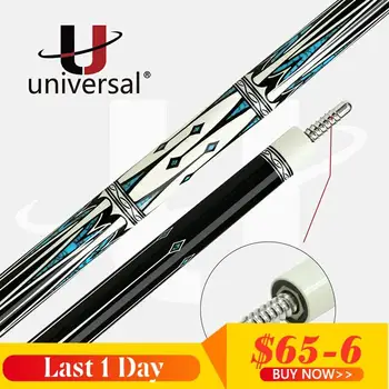 

Universal Pool Cue 12.5mm Kamui Tip Maple Shaft Carbon Tube Inside Radial Joint Turquoise Mosaic Technology Butt Billiards Kit