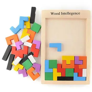 

Kids Baby Blocks Wooden Block Kids Early Educational Toys Children Game Intellegence Jigsaw Puzzle oys
