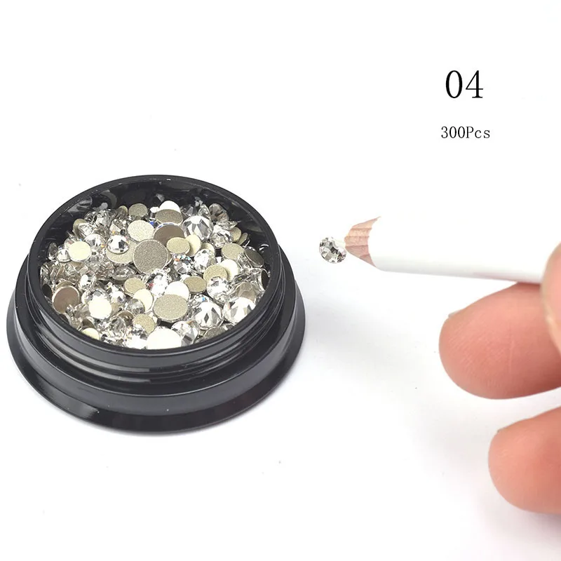 

Multi-size Rhinestones For Nail Art Glass Nail Crystal Rhinestone Nail Art Decorations Crystals Strass Charms