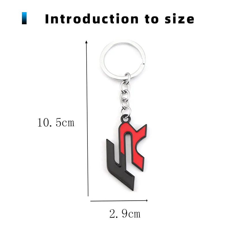Metal Keychain Car Keychain FR Keyring Metal Key Chain Ring Holder Badge For Seat Alhambra Leon Ateca Arona Altea ltea Cupra Toledo Tarraco