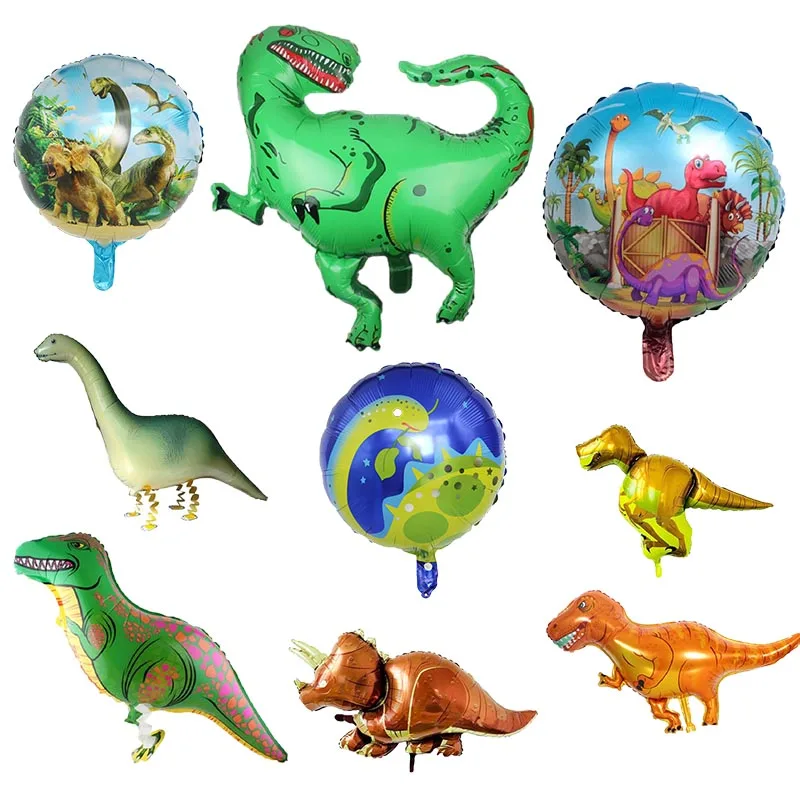 1 комплект милые животные динозавры с днем рождения бумага гирлянда фольга