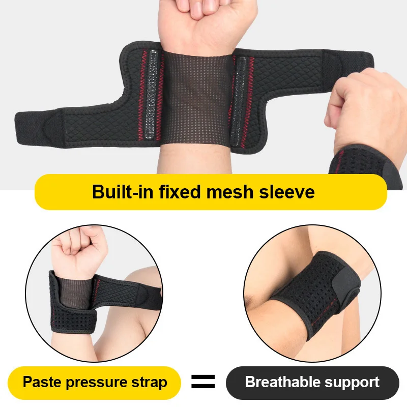 Adjustable Sport Wristband Breathable Wrist Suppor Warps Bandage Basketball Weightlifting Gym Workout Wrist Protective Gear 2Pcs