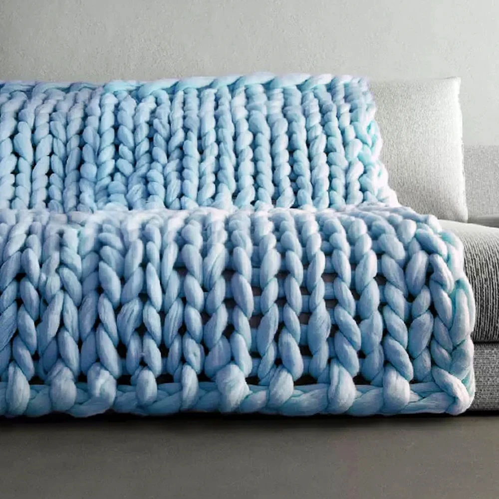 Пледы одеяло ручные одеяла из пряжи и броски аксессуары вязаные детские принадлежности шерстяное одеяло мебель для дома и сада