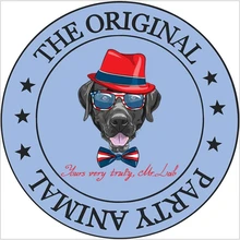 AOVOLL, полиэстер, современный круглый ковер с мультяшной собачкой для спальни, коврики для гостиной, машинное производство, напольный коврик, коврик для йоги