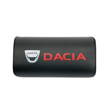 

New Arrival car neck pillows both side pu leather single headrest case for Dacia Duster Logan Sandero Lodgy Pads Car Styling