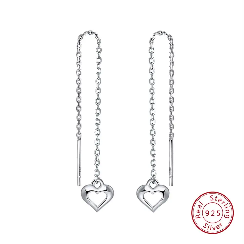 SE130 ORSA JEWELS 925 Висячие серьги из серебра 925 пробы для женщин романтические серьги в форме сердца модные оптовые ювелирные изделия для женщин SE77 - Цвет камня: SE130