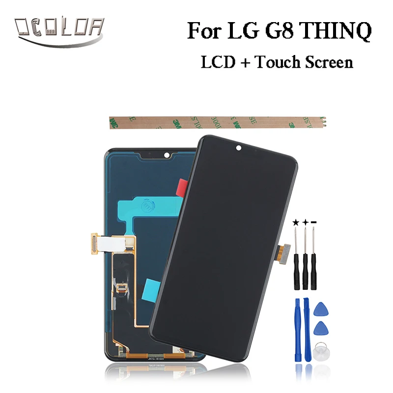 ocolor For LG G8 ThinQ LCD Display and Touch Screen 6.1 inch Assembly Repair Parts For LG G8 ThinQ With Tools And Adhesive