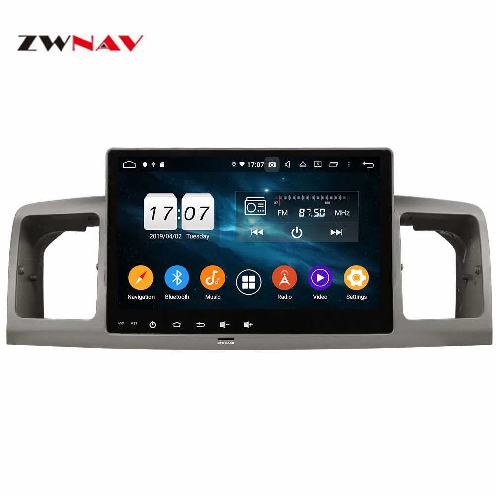 DSP Android 9,0 PX5PX6 Автомобильный gps навигатор Автомобильный dvd-плеер для Toyota Corolla 2001+ мультимедийный плеер радио магнитофон головное устройство