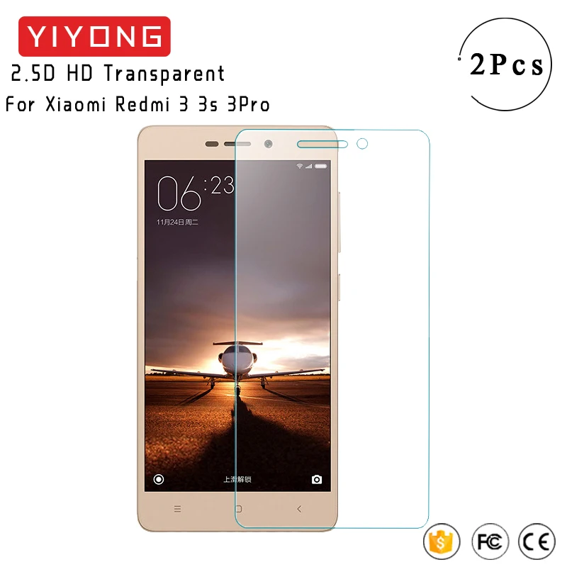 YIYONG 2.9D Screen Glass For Xiaomi Redmi 3S Pro Tempered Xiomi Redmi3 Protector 3 | Мобильные телефоны и аксессуары