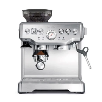 Espresso Coffee Machine Grind Beans Semi-Automatic 15 Bar Grinder with Steamer