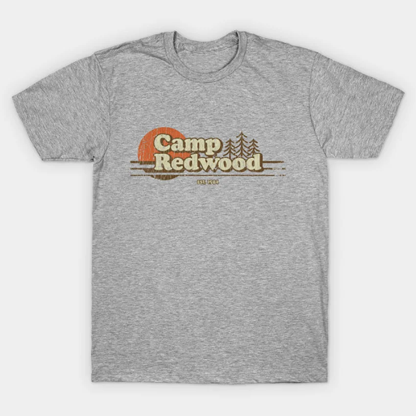 Camp Redwood 1984 футболка Ahs футболка ужас slasher camp camping 1984 camp crystal lake 80s Friday the 13th