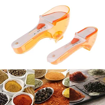 

Adjustable Measuring Spoon Plastic Adjustable Measuring Spoon with Scale for Cooking Adjustable Measuring Scoop