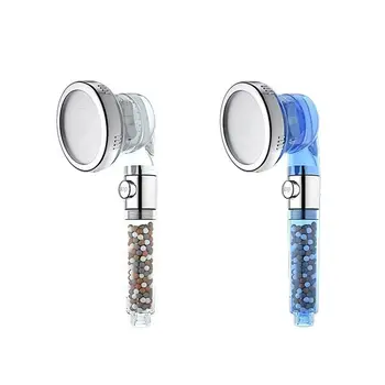 

New Replacement Filter Ball SPA New Negative Ion Water-stop Adjustable Shower Booster With Filter Shower Head