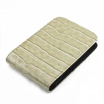 

Quality Fountain Pen / Rollerball Pen Bag Pencil Case Available for 12 Pens - Crocodile coffee Leather Pen Holder / Pouch