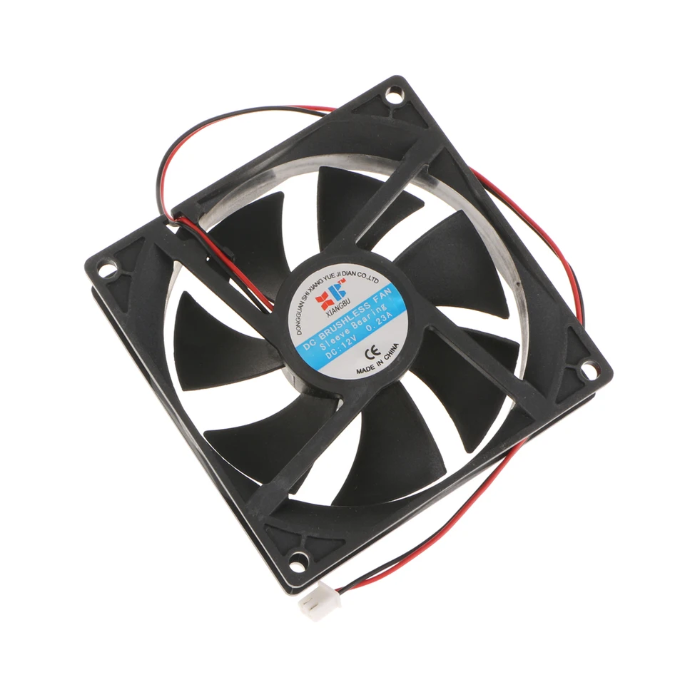 고속 PC 컴퓨터 무소음 냉각 케이스 팬, DC12V 2P 노트북, 92x92x25mm