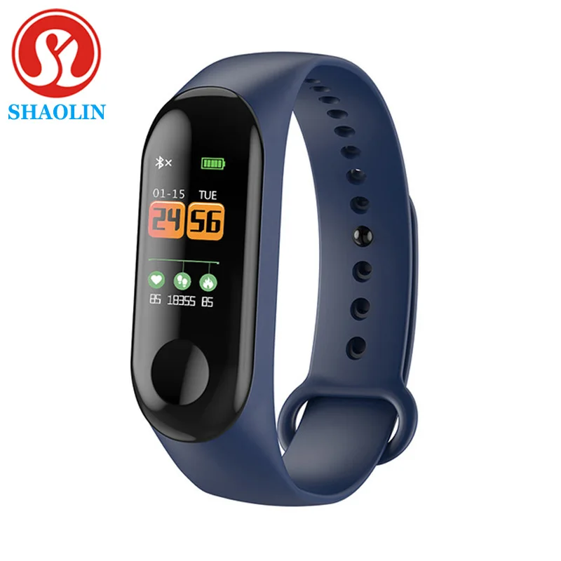 SHAOLIN Smart Band Bluetooth Smart Watch Fitness Tracker Smart Bracelet Health Sleep Blood Pressure Heart Rate Monitor Wristband
