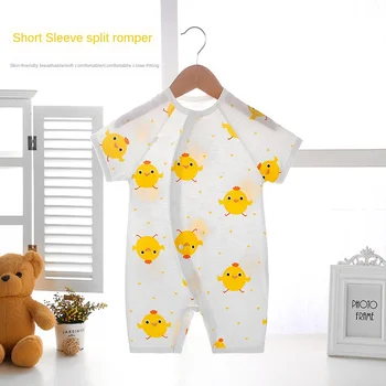 

High Quality Cotton Summer Thin Clothes for Babies Cotton Baby Jumpsuit Summer Baby's Romper Baby Short Sleeved Kazakhstan