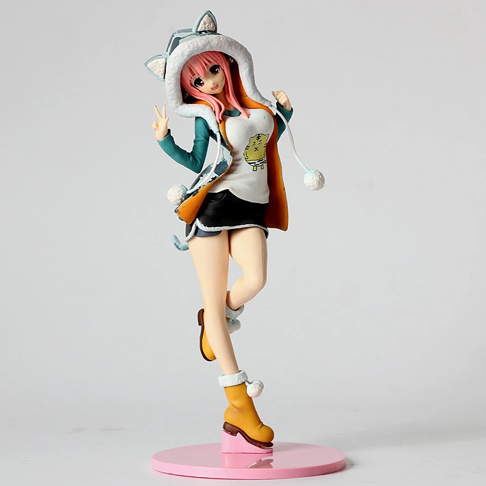 Аниме Фигурка 20 см сексуальная девушка супер звуковая Nendoroid кукла супер Sonico Тигр ПВХ фигурка коллекционная игрушка модель в виде персонажа "фигма"