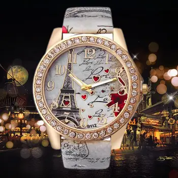 

Hot Fashion Casual Chic Retangle Womens Leather Band Analog Quartz Watch Wristwatch Clock Gift New Luxury Retro Design