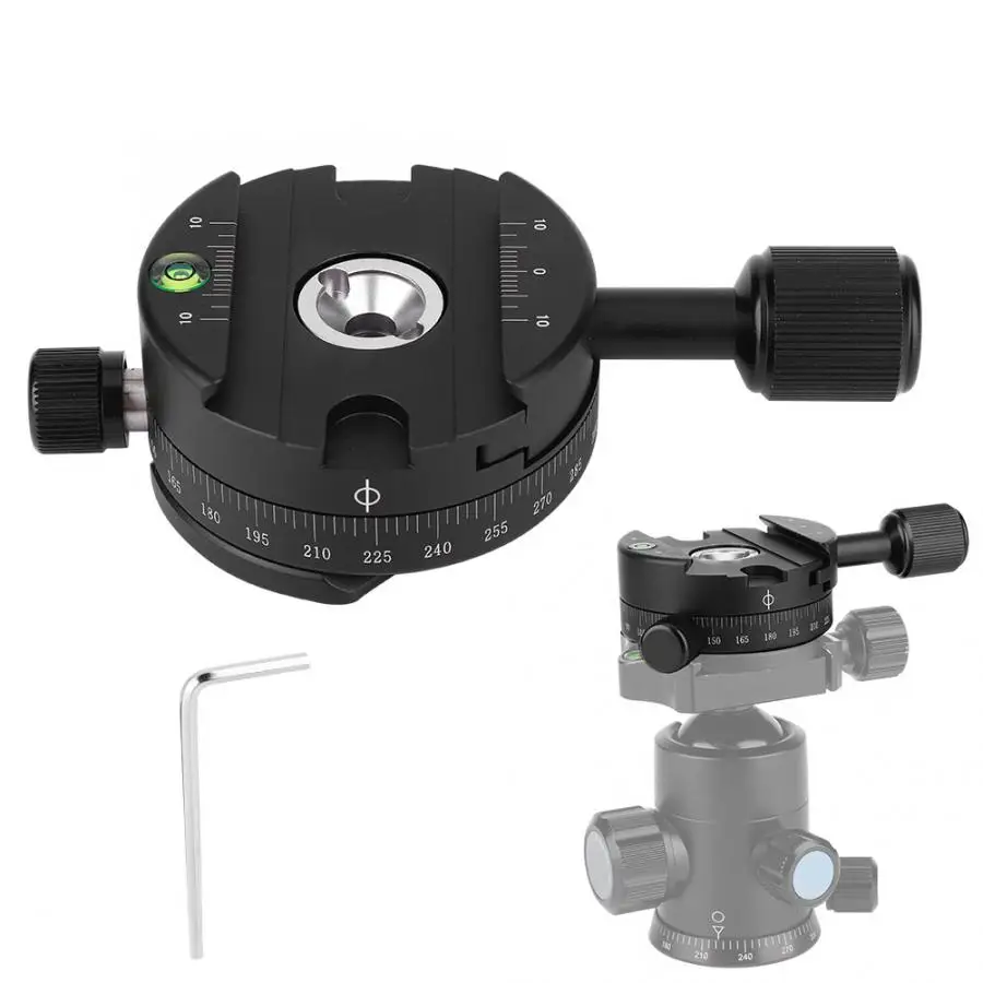QJ 01 панорамная головка штатива из алюминиевого сплава с поворотом на 360 градусов