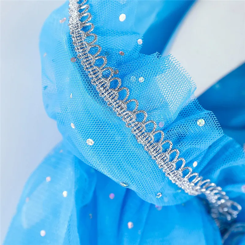 Party ball performance cloak Kids Girls Cosplay Princess Pageant Gown Cape Birthday Party Hooded Cloak #4AA20 (29)