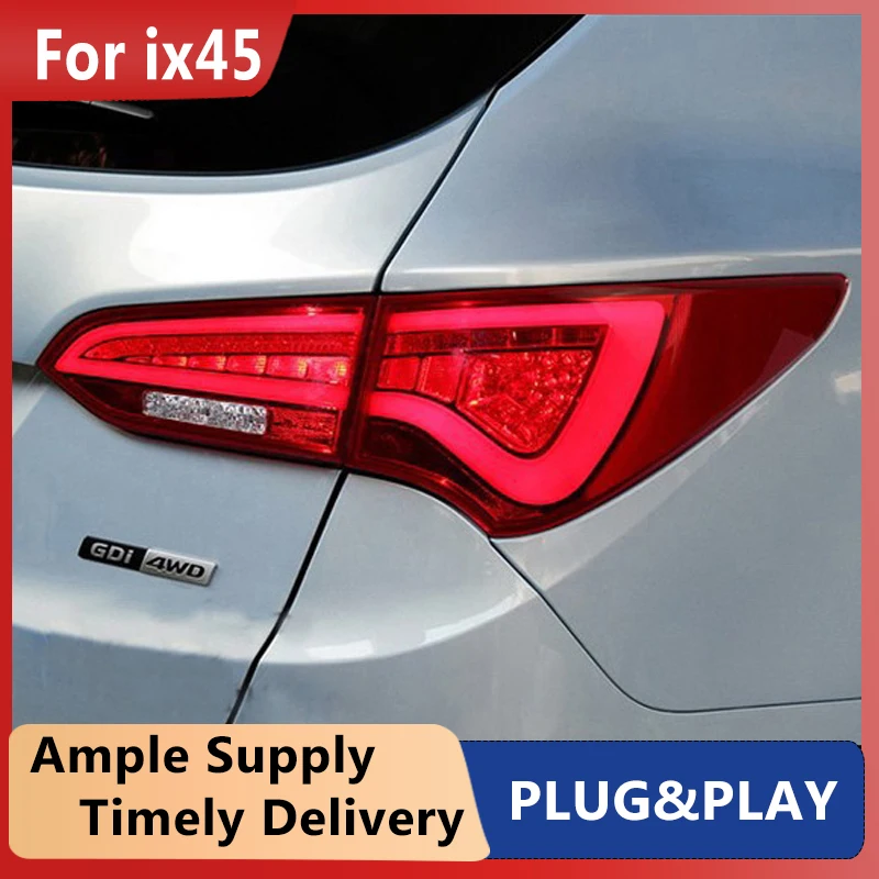 

Автомобильный Стайлинг для Hyundai IX45, задние фонари 2013-2017, новый светодиодный задний фонарь Santa Fe, светодиодный сигнал DRL, тормозной сигнал, задние автомобильные аксессуары