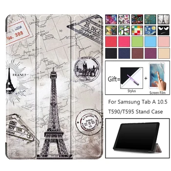 

Fashion Flip Smart Case for Samsung Galaxy Tab A 10.5 2018 SM-T590 SM-T595 T590 T595 High Quality Cover for Samsung Tab A 10.5