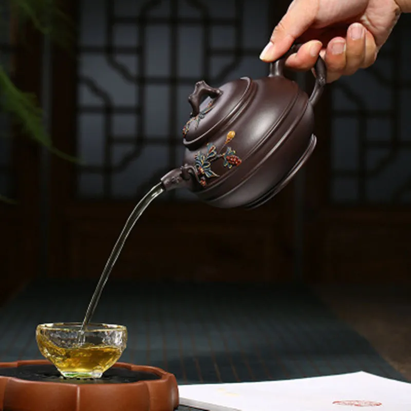 Chinese Yixing Clay Teapot Zisha Teapot Infuser Kung Fu Tea Set 410ml New Arrived Famous Handmade Pot High Quality With Gift Box