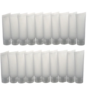 

15PCS Dull Polish Empty Cosmetic Soft Tube Travel Makeup Container (50ML (10.5x5.2x2.8cm) & 30Ml)
