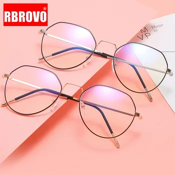 

RBROVO 2020 Anti-blue Light Glasses Frame Women Retro Computer Glasses Frame Women/Men Vintage Classic Luxury Eyeglasses Frame