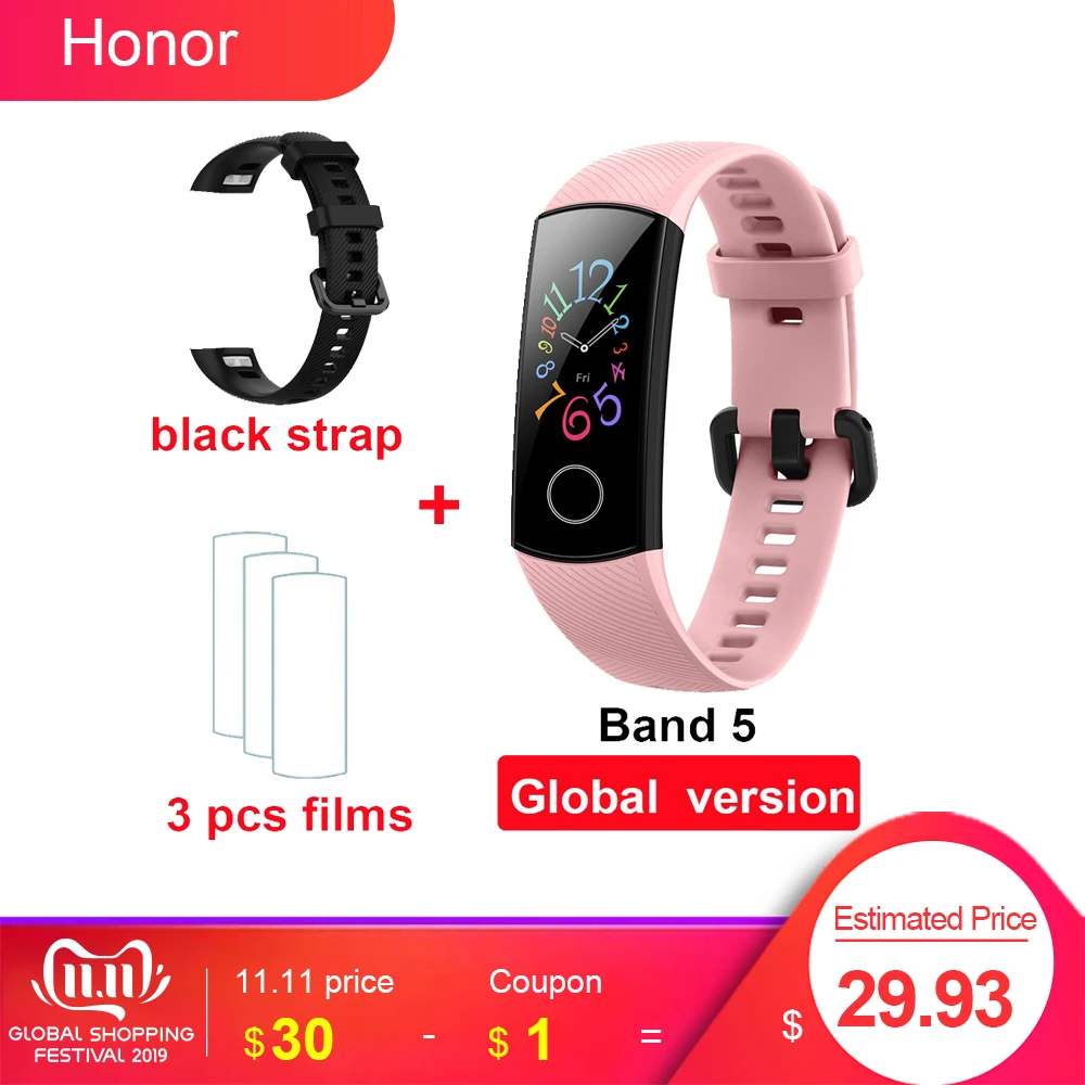 Kaufen Huawei Honor Band 4 Band 5 Smart Armband Globle Version 50m Wasserdichte Fitness Tracker Herz Rate Schlaf Monitor Smart Wirst