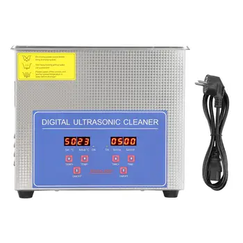 

Stainless Steel 120W 3L Ultrasonic Cleaner with Heater Mechanical Commercial Grade For Jewelry Watch Glasses Cleaning AC220-240V