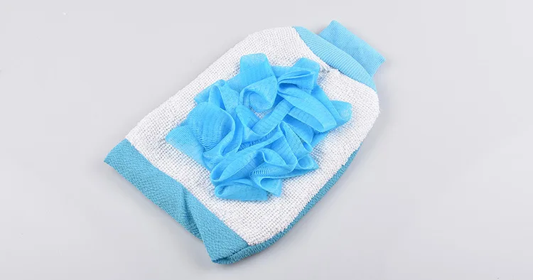 Bath Scrub Glove Strong Rubbing Decontamination Double-Sided Rub Back Gloves Adult Thick Bath Towel 56G