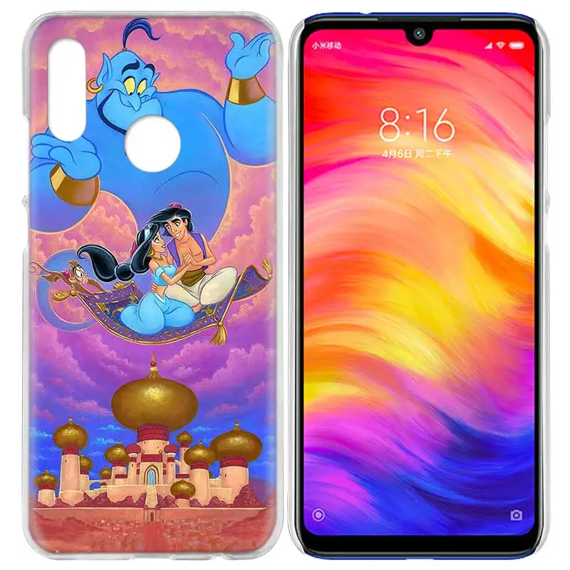 Чехол для Xiaomi Redmi Note 7 7A фотоаппаратов моментальной печати 7S 6 6A 5 Y3 K20 mi 8 до 9 лет CC9 CC9E A1 A2 A3 играть F1 Lite Pro Plus с персонажами из мультфильмов, с рисунком "Аладдин"