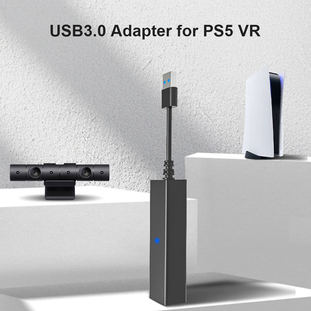 Adaptateur de câble pour console PS5 VR, connecteur de mini caméra USB