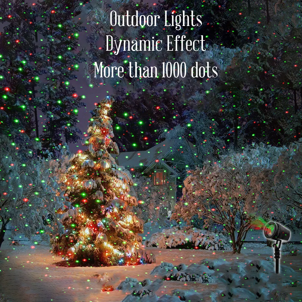 Outdoor Christmas 2021 Star Lights Waterproof Street Lawn Laser Projector Holiday xmas Decorations for Home New Year 2022