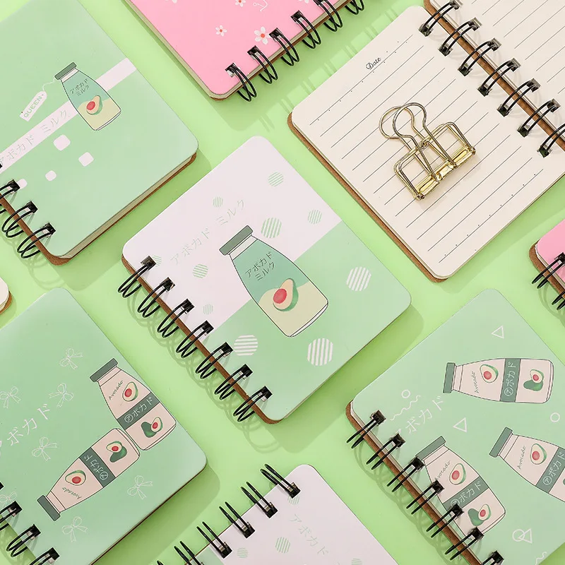 cartoon cute coil portable notebook notebook pockets this Korean small fresh notebook