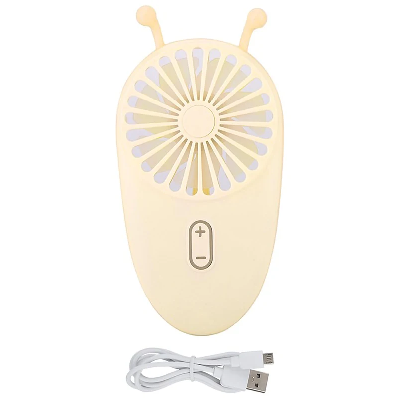 Yellow Портативный вентилятор Usb зарядка мини-вентилятор милый пчелиный ухо зарядный вентилятор открытый портативный вентилятор - Цвет: Yellow