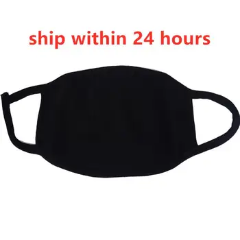 

1pc Breathable Cotton Face Mask Multiple Cycling -proof Skin-friendly Black Simple Double Face Mask Reusable Cycling Mask