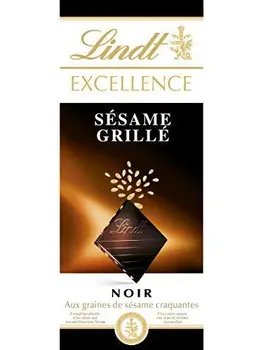 

Lindt excellence black sesame grid 100g - lot 10